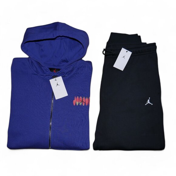 Air Jordan Men's 2 Piece Concord Sweatsuit Matching Tracksuit Outfit Set NWT - Picture 1 of 12